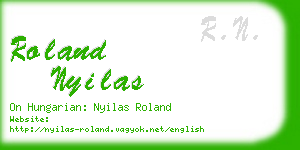 roland nyilas business card